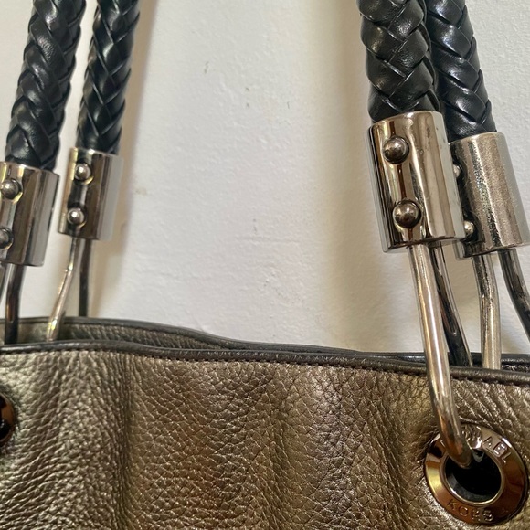 Michael Kors Collection Skorpios Gold Shopper Work Laptop Tote bag - Picture 3 of 10